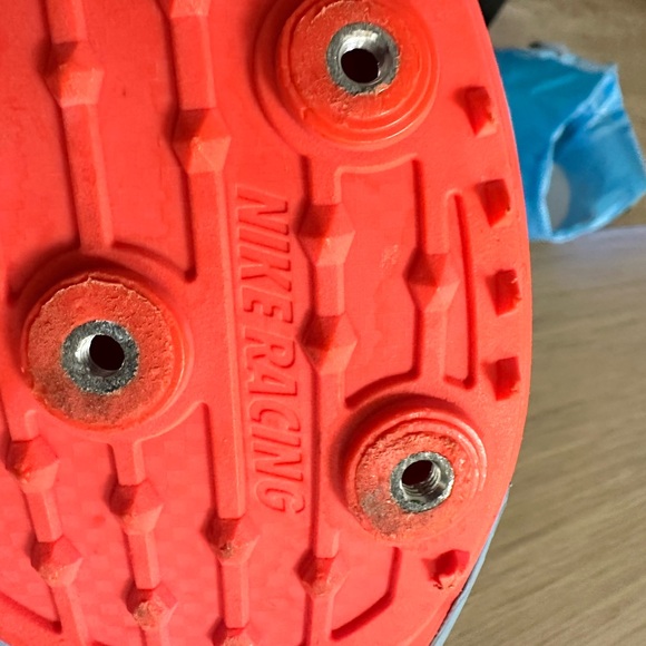 Nike Racing Multi-use Athletic Men Shoes Blue and Orange soil size 14 - Picture 6 of 7